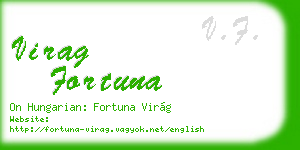 virag fortuna business card
